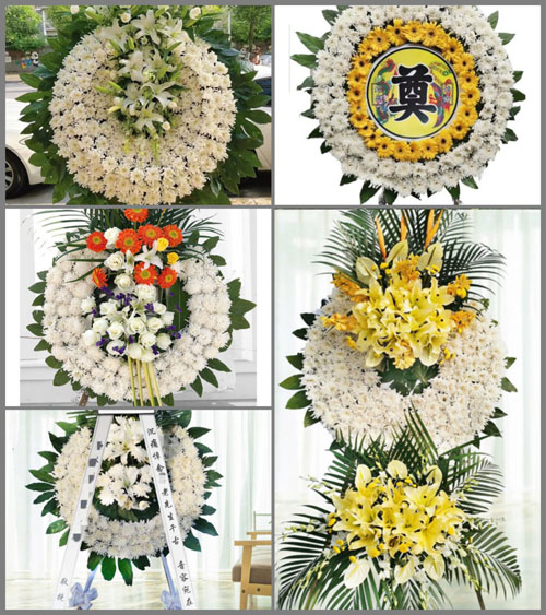 福建龙岩新罗区万安镇环坑村花圈速递